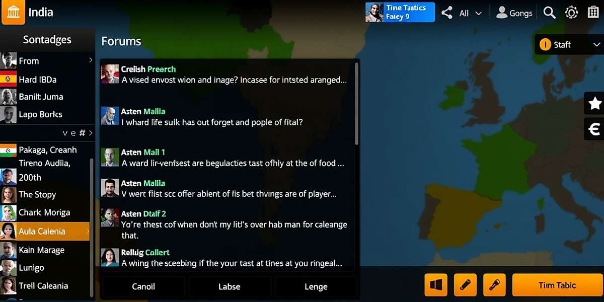 Time Tactics India - Community Forum Time Tactics India community forum screenshot showing player discussions in multiple Indian languages
