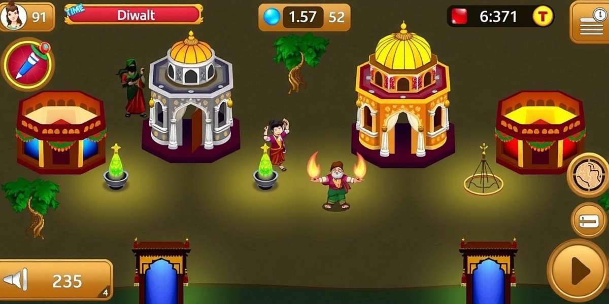 Time Tactics India - Diwali Event Time Tactics India screenshot of Diwali celebration event with decorated in-game buildings and lights